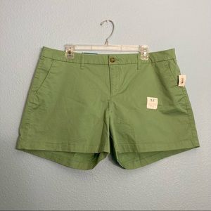 Old Navy Everyday Midrise 3.5” Chino Shorts - Green - 14